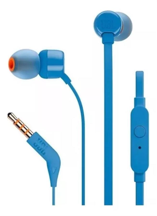 Auricular JBL Tune 110 in ear Azul T110
