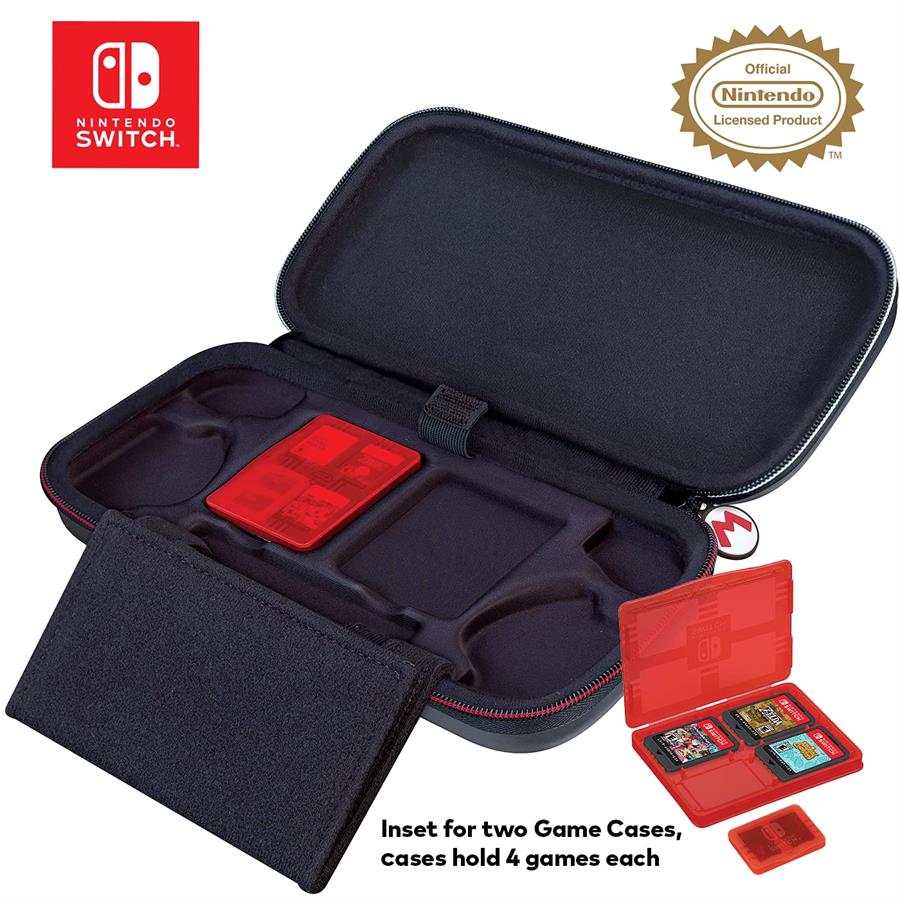 Funda Nintendo Switch Mario Grey Deboss  Switch/Oled/Lite