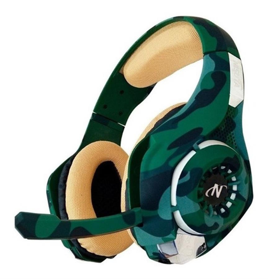 Auricular Headset Nisuta Hurricane Aug300C Ps4/Xbox Camuflado Verde