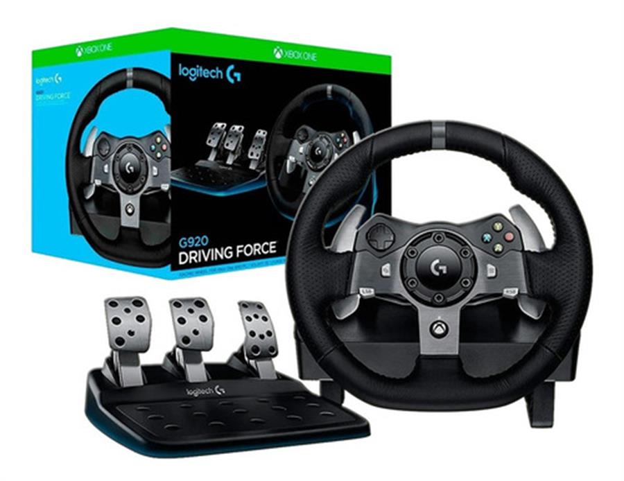 Volante Logitech G920 Driving Force para Xbox Series XS, Xbox One e PC CX 1  UN - Gamers - Kalunga