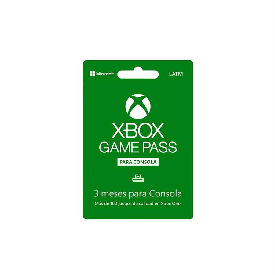 MICROSOFT XBOX GAME PASS CONSOLE 3 MESES