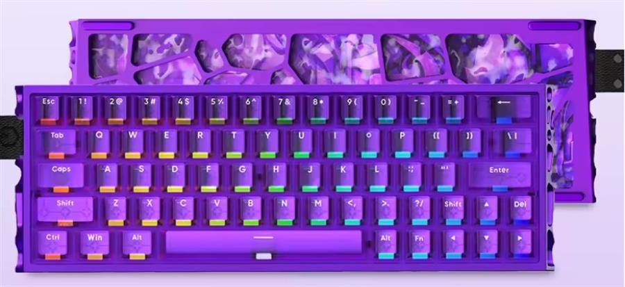 Teclado Irok MG63 Purple Magnetico Switch Wired
