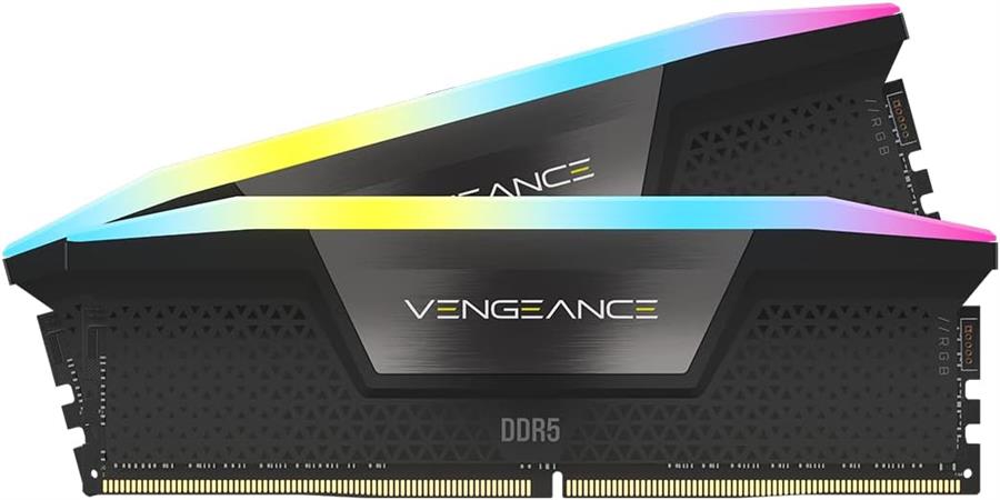 Memoria ram Corsair Vengeance 32gb 2x16 6600mhz  DDR5 RGB Black CL38