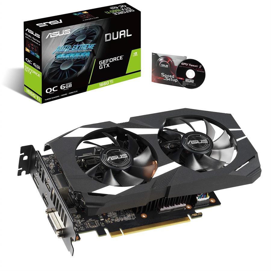 Placa de Video Asus Gtx 1660 Ti O6G Dual Outlet