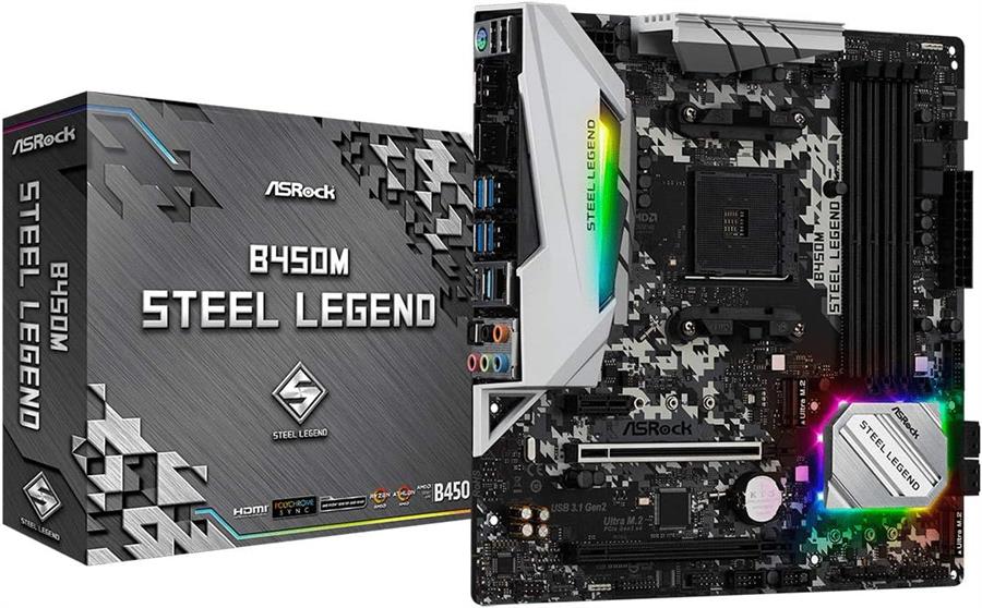 Motherboard Asrock B450m Steel Legend AM4