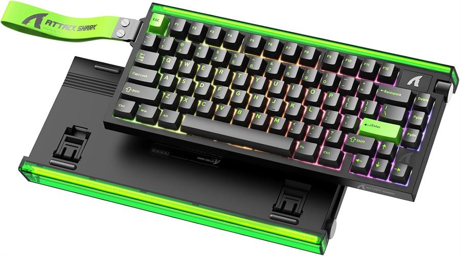 Teclado Magnetico Attack Shark R85 HE Fluorescent Green