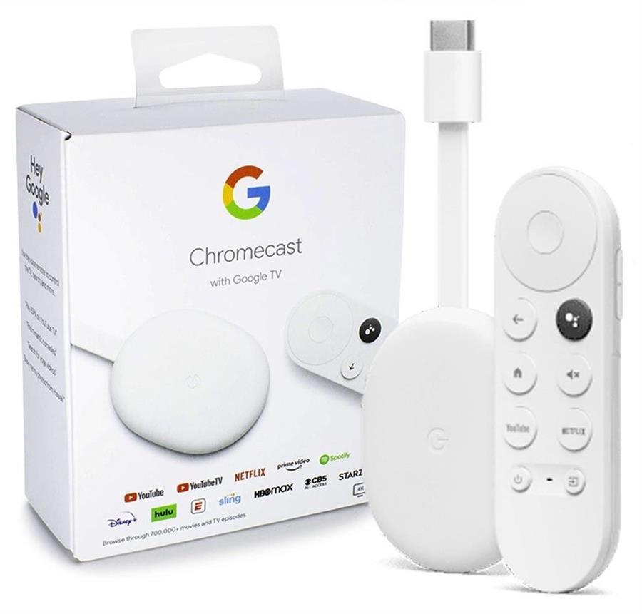 Google Chromecast 4 Generación 4K Google TV Snow Blanco