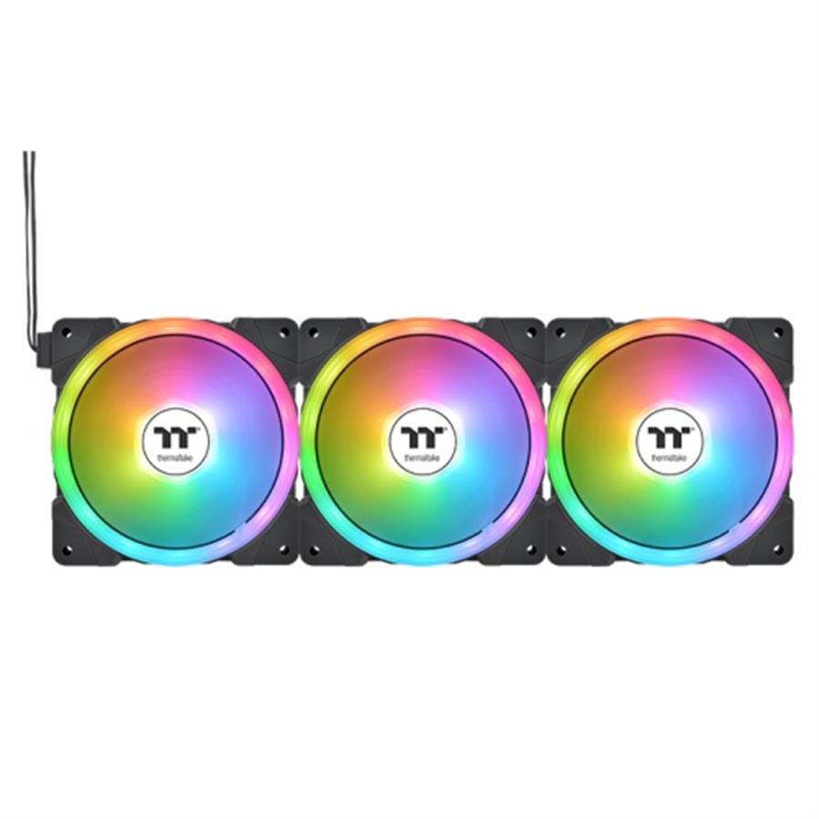 FAN COOLER TT THERMALTAKE SWAFAN EX12 ARGB SYNC PACK X3 MAGNETICO BLACK