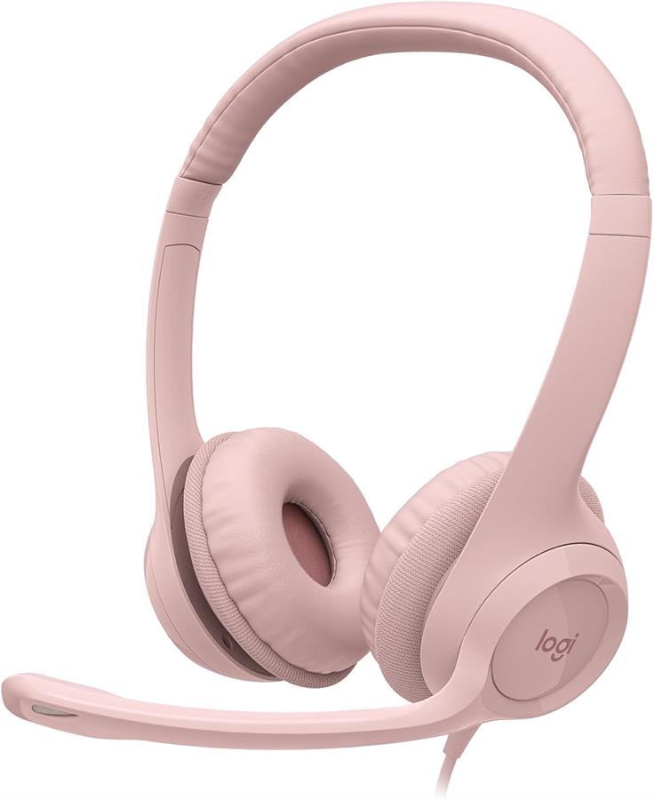 Auricular Logitech H390 USB Rose rosa