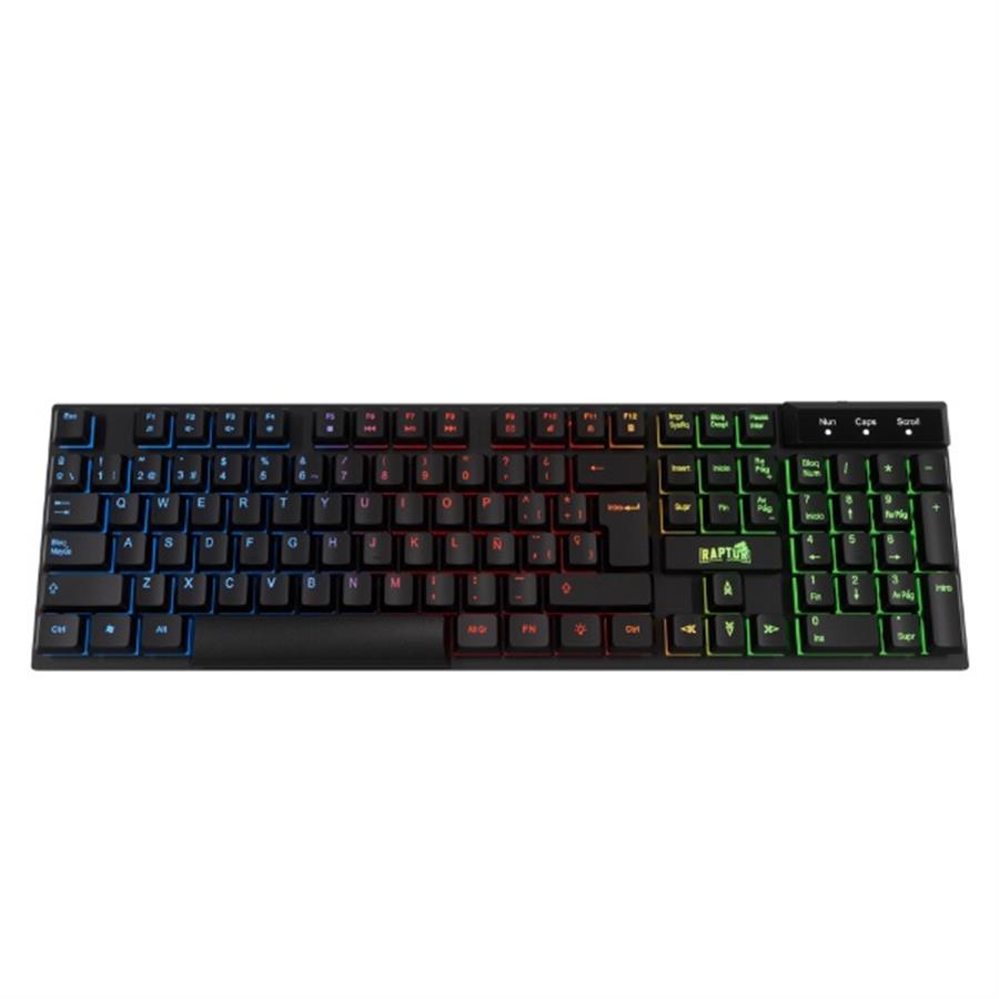 TECLADO RAPTOR FIRECLAW M1 MEMBRANA FULL RAINBOW ESP