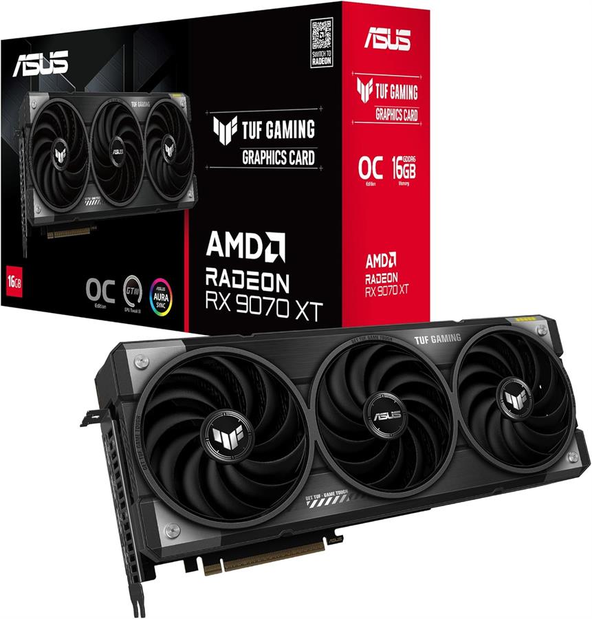 Placa de video Asus 9070 XT Tuf Gaming OC 16gb GDDR6 Radeon