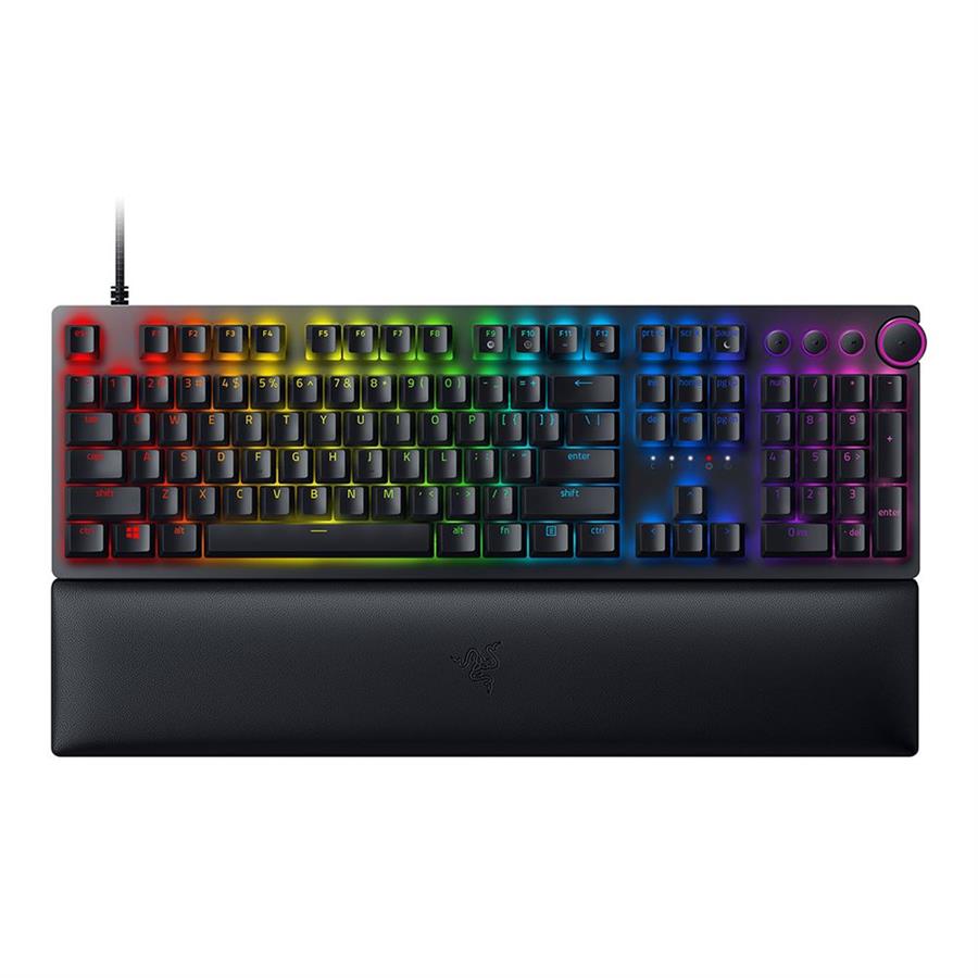 Teclado Razer Huntsman V2 Optimal Switch Purple Español SP 8000Hz