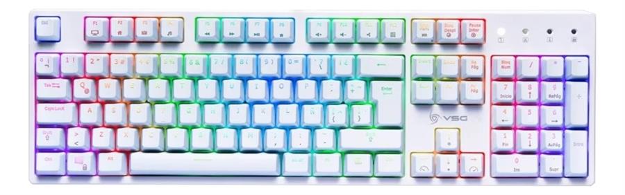 Teclado Mecanico VSG Alnilam Blanco RGB Kailh Red