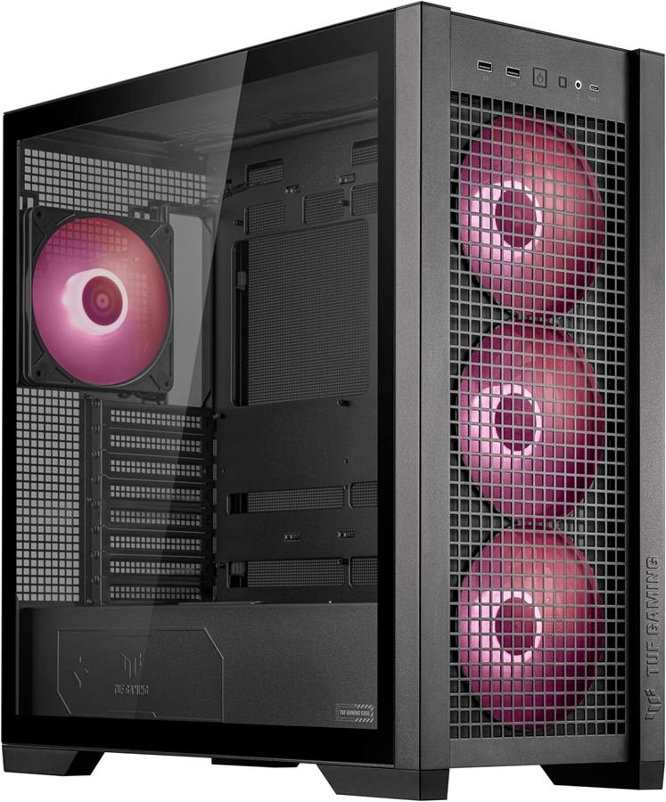 GABINETE ASUS TUF GAMING GT302 4FAN 140MM ARGB BLACK
