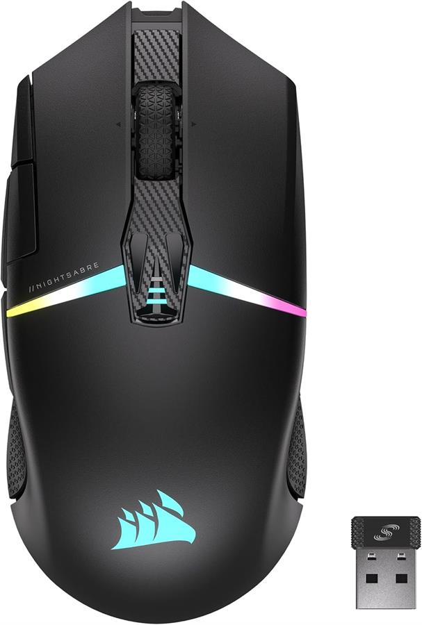 MOUSE CORSAIR NIGHTSABRE WIRELESS RGB 11 BOTONES
