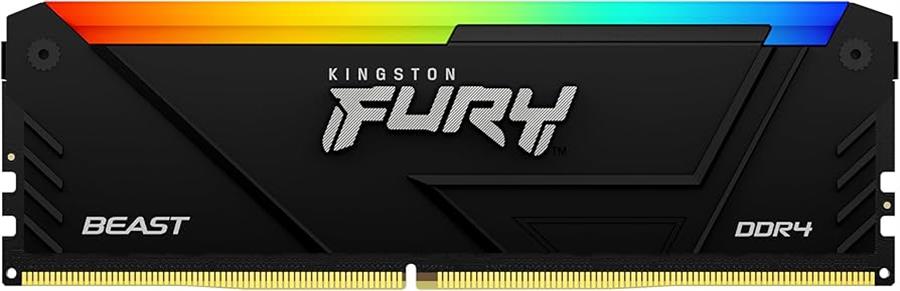 Memoria Ram Kingston Fury Beast RGB 8gb 3200Mhz Negra