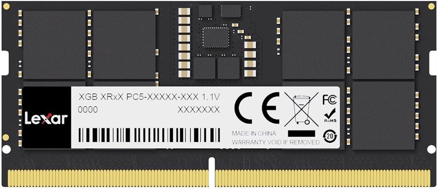 MEMORIA RAM SODIMM LEXAR 32GB 5600MHZ DDR5 CL46 BLACK