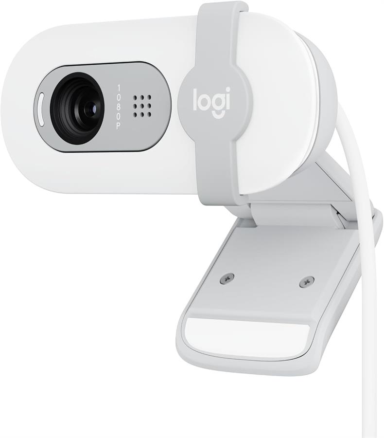 WEBCAM LOGITECH BRIO 100 BLANCO/GRIS