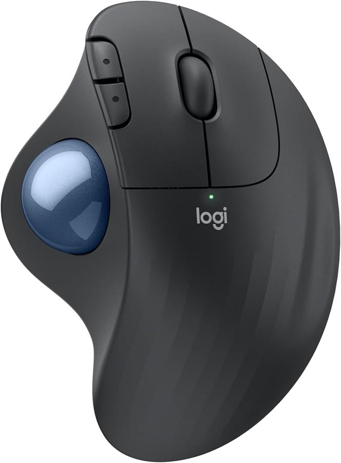 Mouse Logitech Ergo M575S Wireless Trackball Control De Pulgar Gris