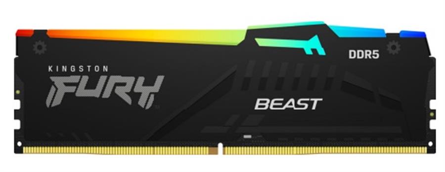 MEMORIA RAM KINGSTON FURY BEAST 32GB 6000MHZ RGB DDR5 BLACK