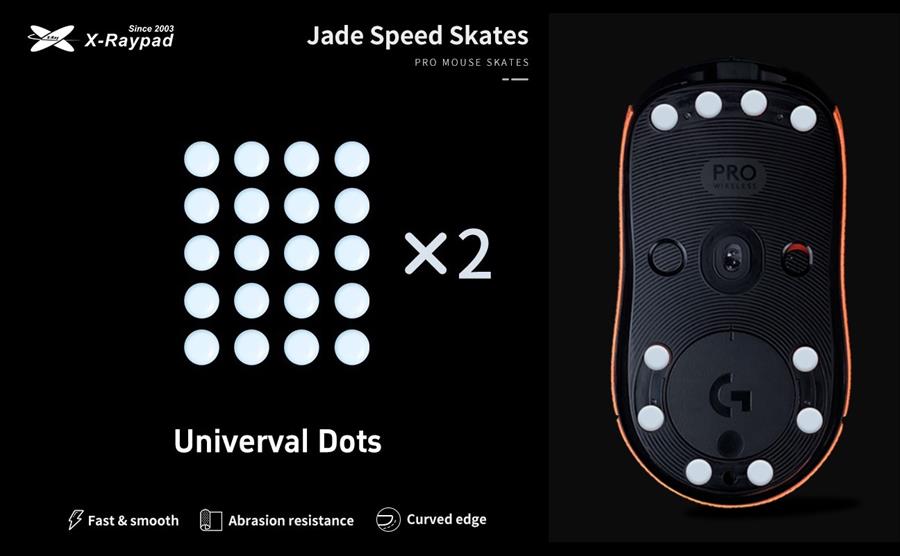 Mouse Skates Pads X-Raypad Jade Universal Dots