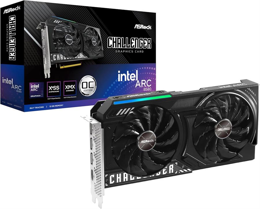 Placa de video Asrock Intel Arc B580 Challenger 12GB OC