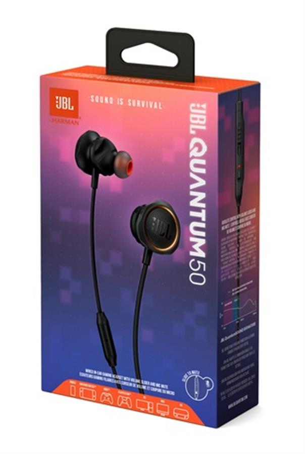 Auriculares IN-EAR JBL QUANTUM 50 Gaming Surround Negro