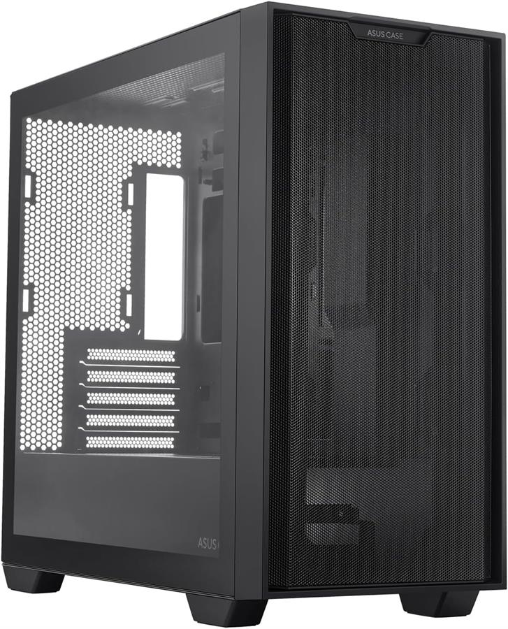 Gabinete Asus mATX A21 Mesh Templado Black