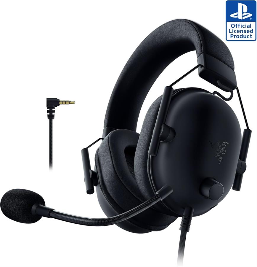 Auricular Razer BlackShark V2 X Playstation Black PS4/PS5/NSW Blanco 3.5mm