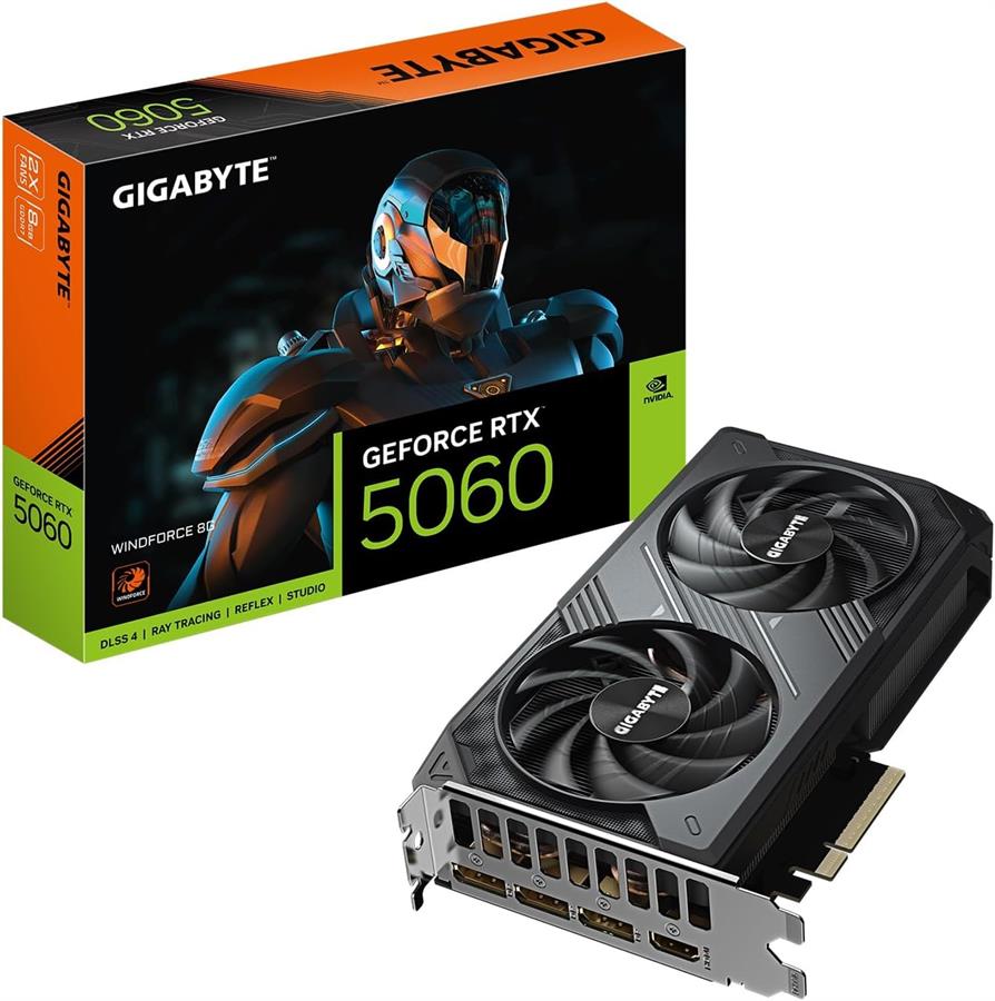 Placa de video Rtx 5060 Gigabyte Windforce 8GB