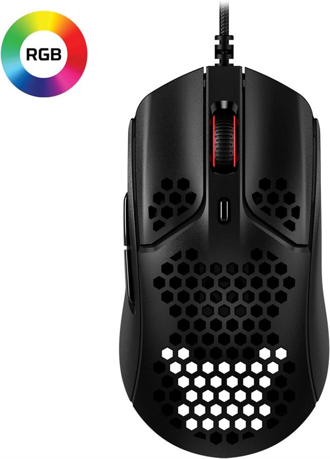 Mouse Hyperx Pulsefire Haste Black Ultra Ligero