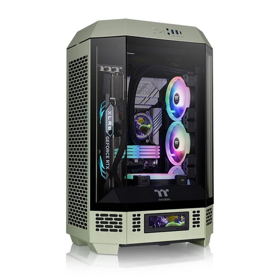 Gabinete Thermaltake The Tower 300 Micro tower TG 2 Fan Matcha green