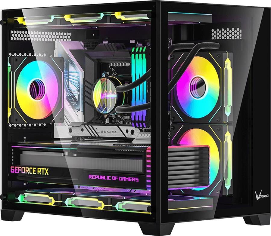 GABINETE FORMULA V CRYSTAL Z5 BLACK X1 FAN FRGB