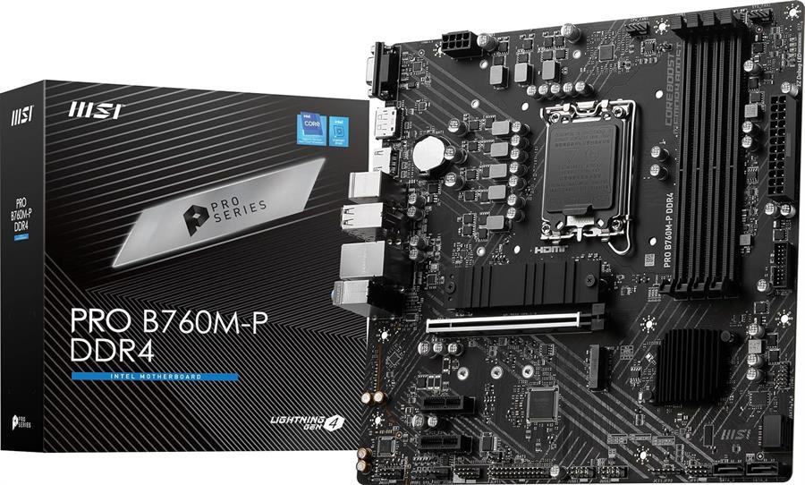 Motherboard MSI Pro B760m-p Ddr4 1700 12/13/14va