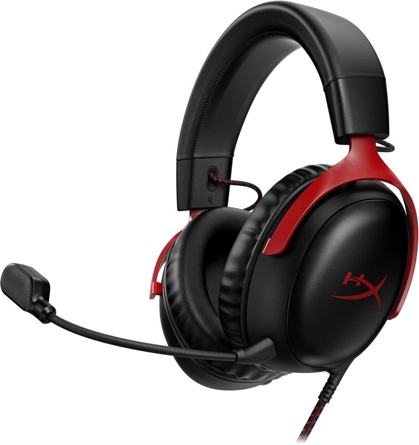 AURICULAR HYPERX CLOUD III BLACK RED USB/3.5 PC/CONSOLAS