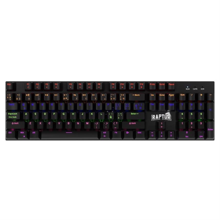 Teclado Raptor Fireclaw M104 Mecanico Switch Red