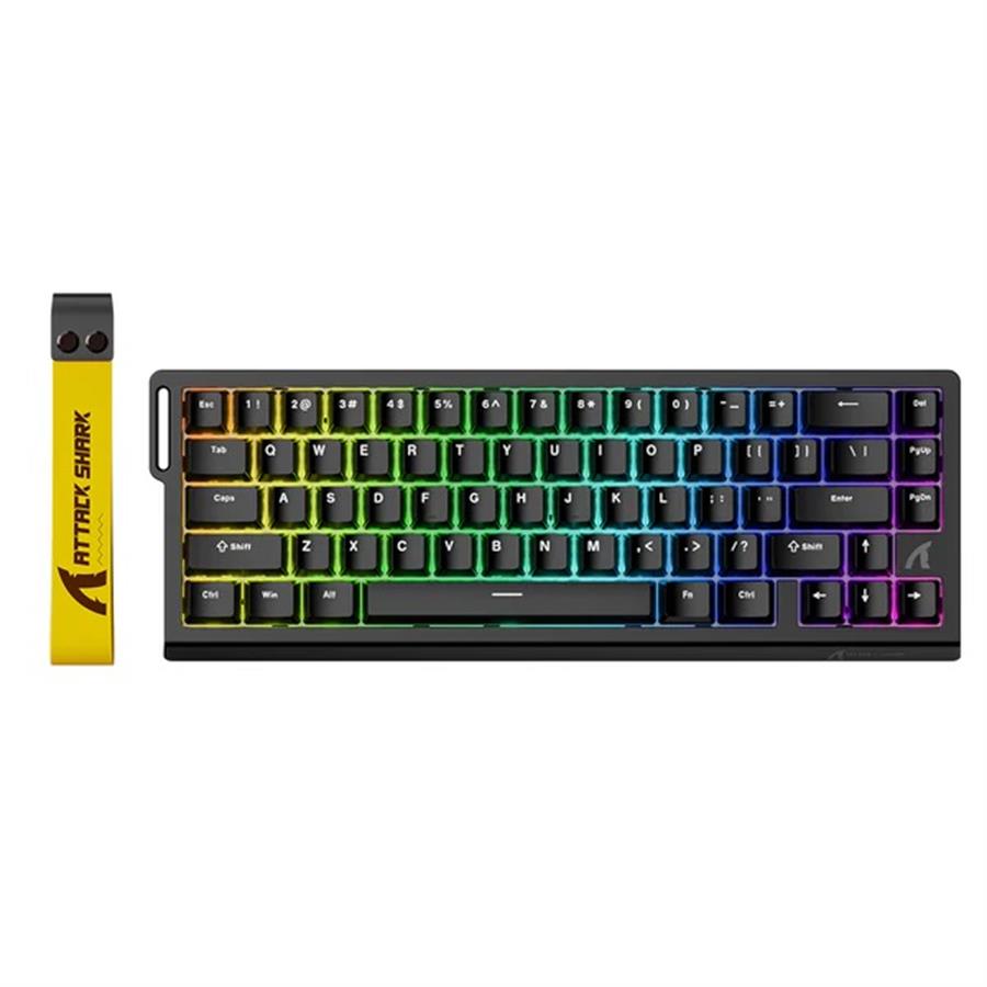 Teclado Magnetico Attack Shark X68 he Black