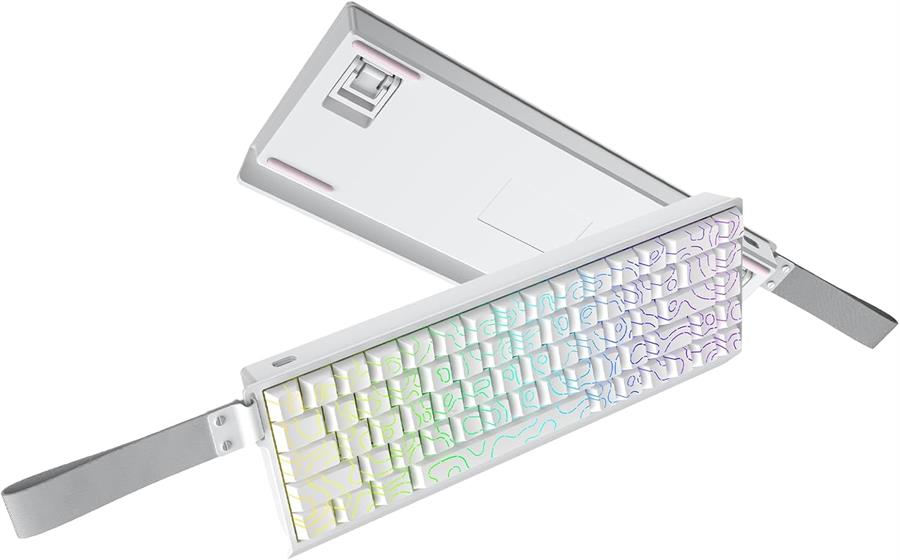 Teclado Irok Mercury68 White Magnetico Switch Wired Mer68