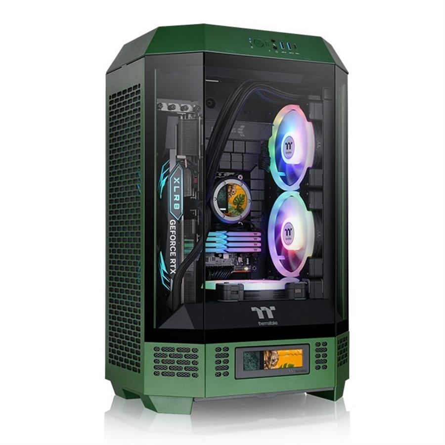 Gabinete Thermaltake The Tower 300 Micro tower TG 2 Fan Racing green