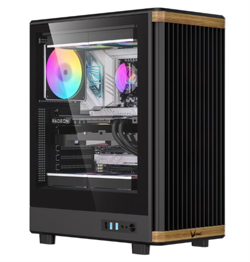 Gabinete Formula V Timberline T1 Black x4 Fan FRGB