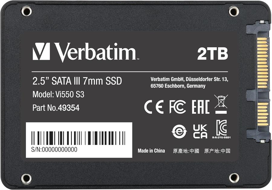 Disco ssd Verbatim VI550 2TB Sata III 2.5 Solido
