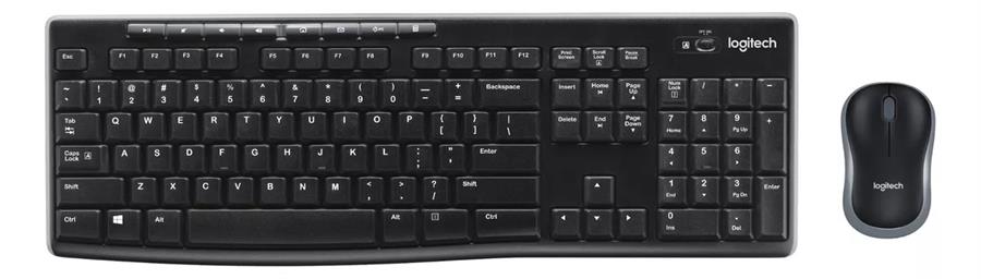 Kit Mouse y Teclado Logitech MK270 Wireless Black