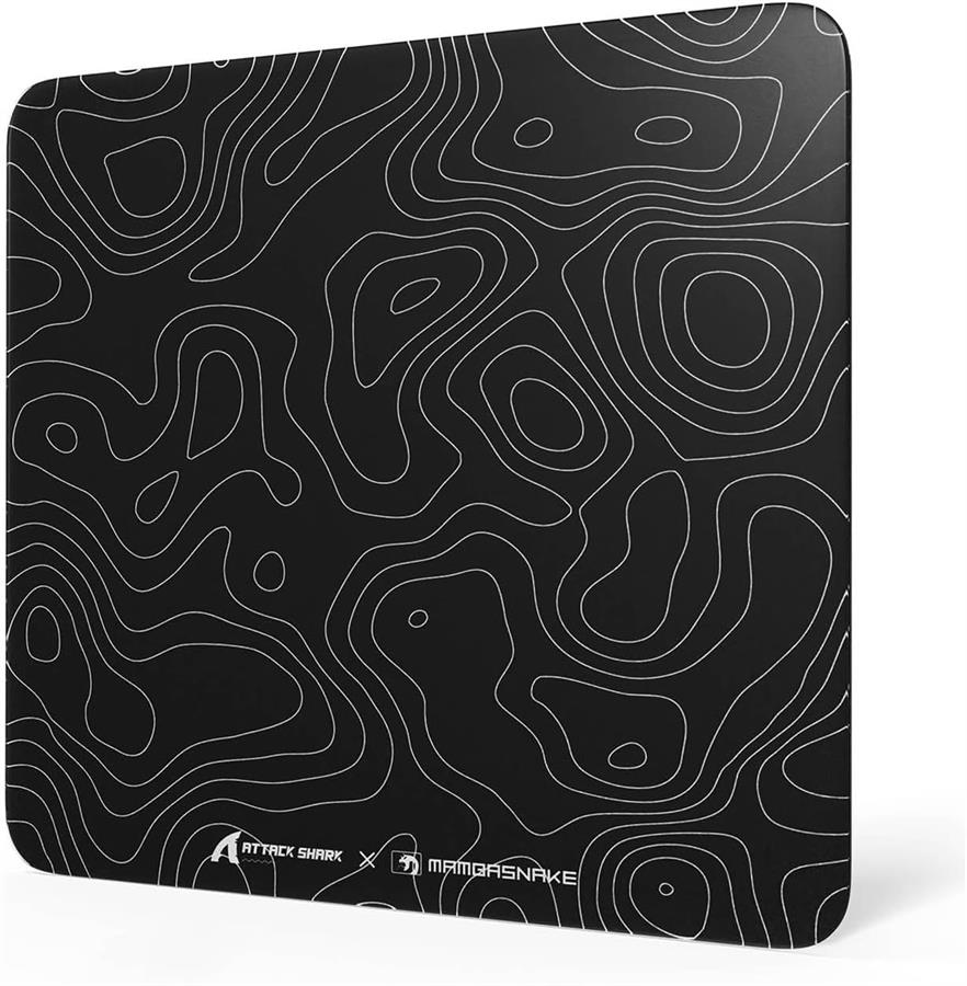 Mouse Pad Attack Shark Glasspad CM05 Black 450x400