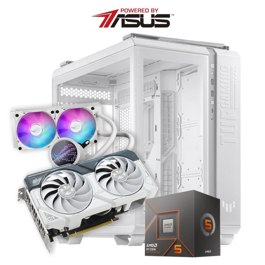 Pc Gamer White Ryzen 5 8400F | RTX 4060 TI | 32gb DDR5 | Cooler Asus Rog | 1TB gen4 | PBA