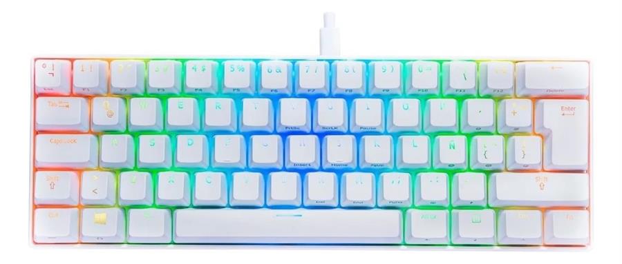 Teclado Mecanico VSG Mintaka Blanco Kailh Blue 60