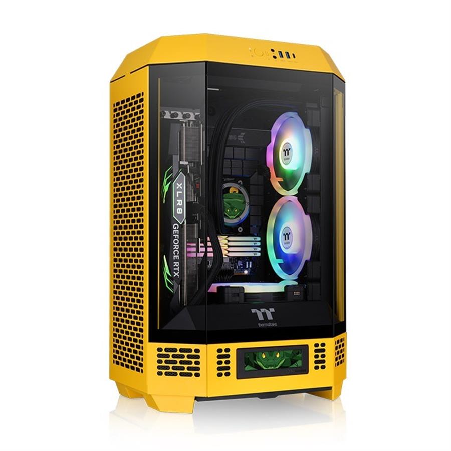 Gabinete Thermaltake The Tower 300 Micro tower TG 2 Fan Bumblebee