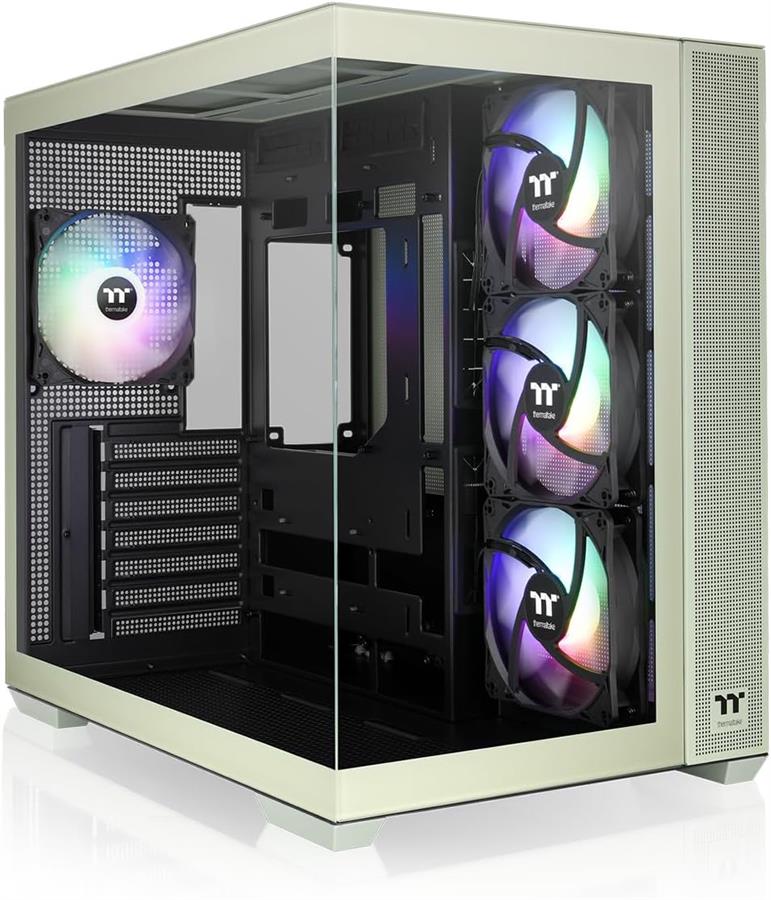 Gabinete Thermaltake View Mid Tower Tg Argb Green