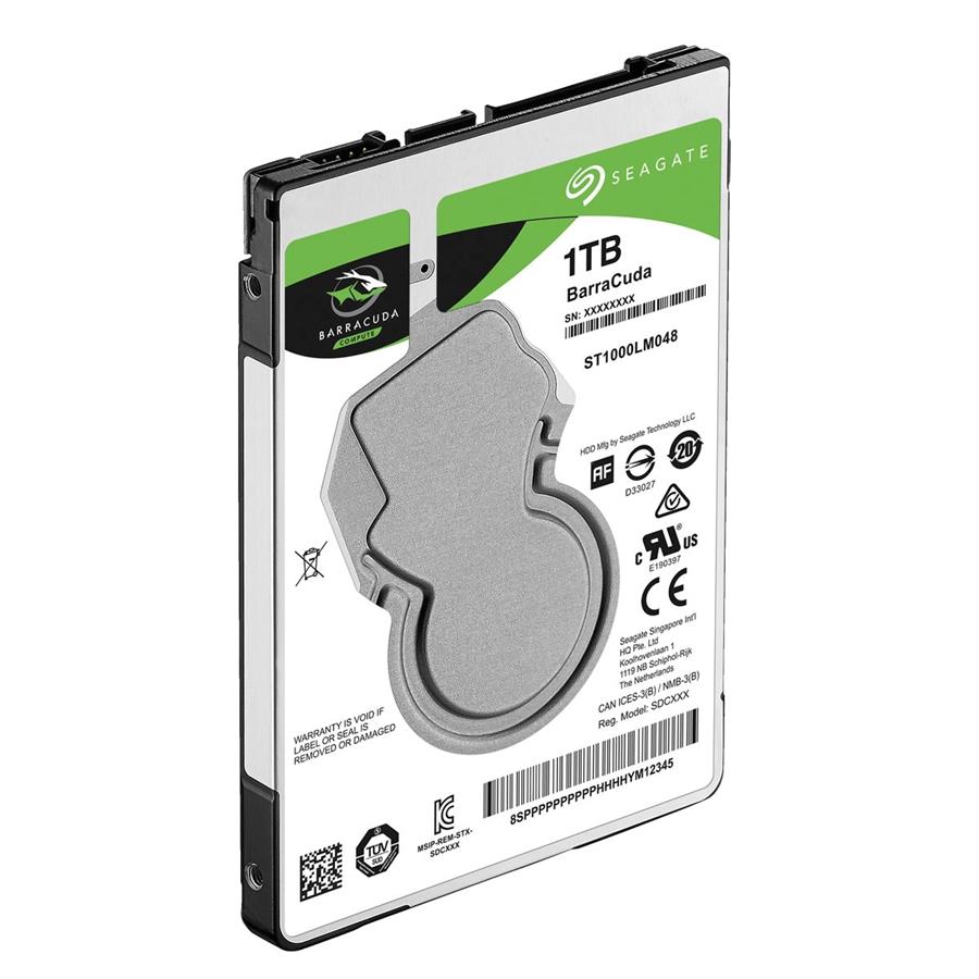 Disco Rígido Seagate 1TB Barracuda Notebook 2.5 7mm  (ST1000LM048)