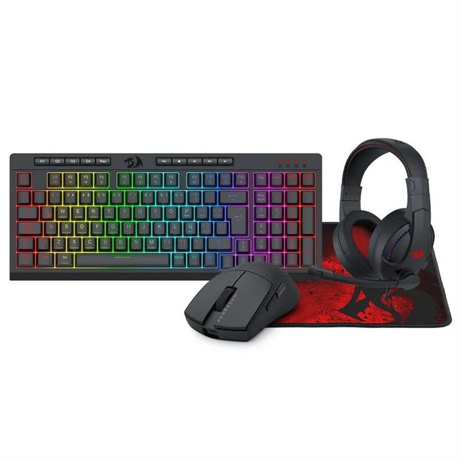 Kit Teclado Mouse Redragon S147-SP 4en1 (K515RGB+ M724+H211+P016)