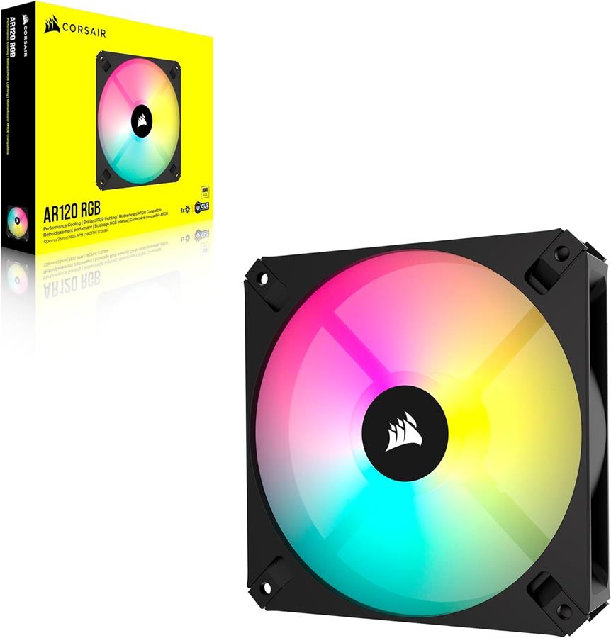 Fan cooler Corsair iCUE ar120 120mm ARGB Single Pack Negro